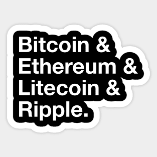 Cryptocurrency Sticker